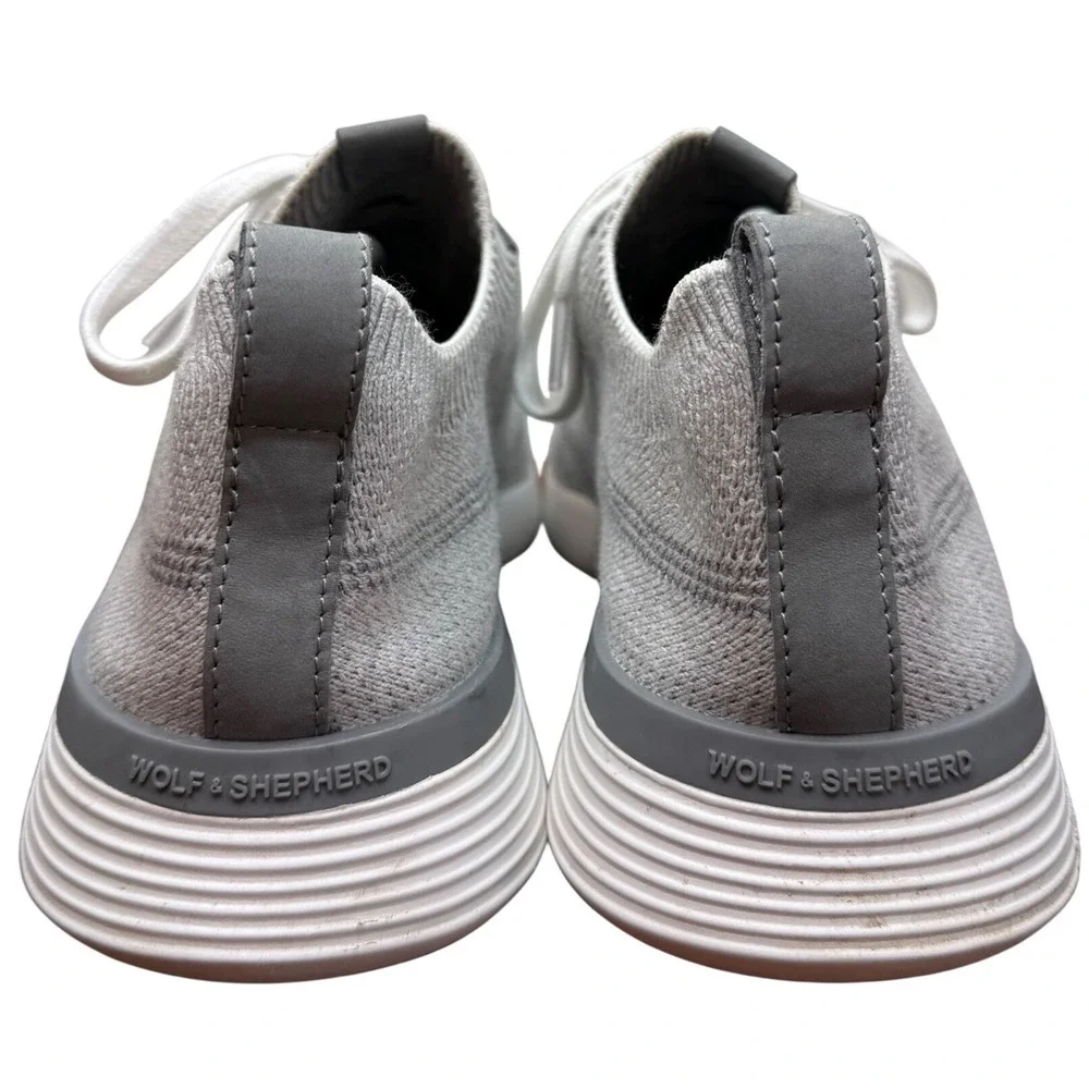 Wolf & Shepherd SwiftKnit Derby Mens Size 11 Mist Grey Knit Hybrid Sneakers